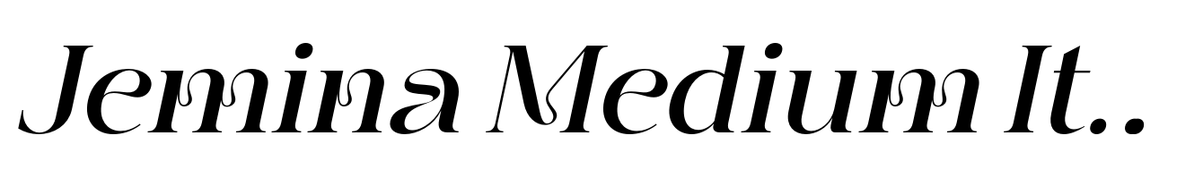 Jemina Medium Italic